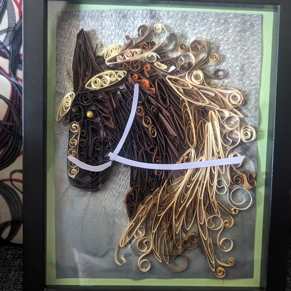 Quilling horse